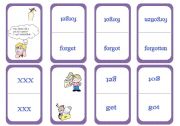 English Worksheet: The Big Irregular Verb Card Game - Set 5