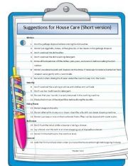 House care rules for housemates, renters, and house sitters