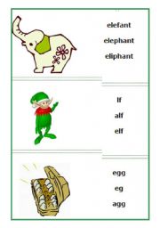 English Worksheet: phonic E