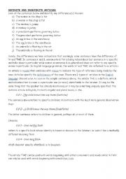 English Worksheet: definite and indefinite articles
