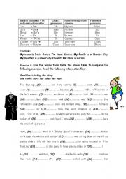 English Worksheet: Possessive and Object Pronouns