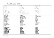 PLACES in the CITY