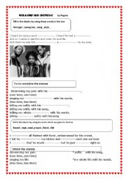 English Worksheet: Killing me softly by fugees