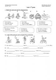 English Worksheet: jobs