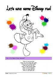 Coloring Printables ::: Donald Duck