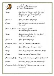 English Worksheet: Puss in Boots script part 2