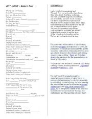 English Worksheet: LYRICS