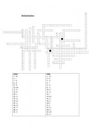 English Worksheet: Writing Numbers