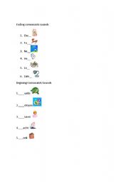 English Worksheet: Learning Consonants 
