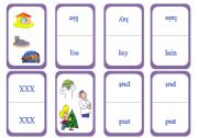 English Worksheet: The Big Irregular Verb Card Game - Set 8