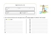 English Worksheet: Present Continuous - Test (With answer key included!)