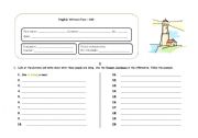 Present Continuous - Test (With answer key included!)