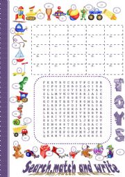 English Worksheet: TOYS *full editable +keys