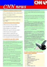 English Worksheet: Space exploration_CNN news