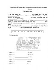 English worksheet: pronouns and prepositions