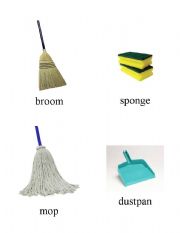 English Worksheet: cleaning supplies