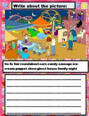 English Worksheet: WRITE ABOUT THE PICTURE