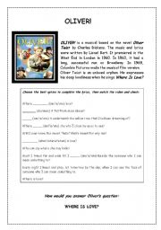 English Worksheet: OLIVER!  Oliver Twist - the movie