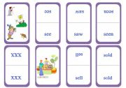 English Worksheet: The Big Irregular Verb Card Game - Set 9