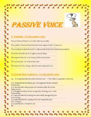 English Worksheet: Passive Voice 2nd part (2 pages)
