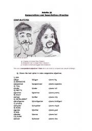 English Worksheet: Comparatives and Superlatives