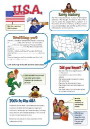 English Worksheet: THE  USA 