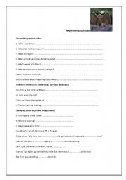 English worksheet: Mothman prophecies