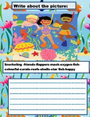 English Worksheet: WRITE ABOUT THE PICTURE