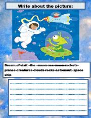 English Worksheet: WRITE ABOUT THE PICTURE