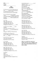 English Worksheet: Justin Bieber song.