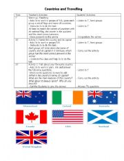 English Worksheet: Countries - Travelling