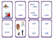 English Worksheet: The Big Irregular Verb Card Game - Set 10