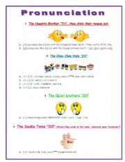 English Worksheet: Pronunciation Sounds