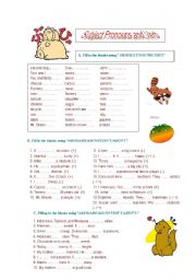 Subject Pronouns and verb