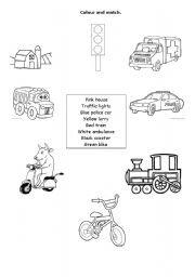 English worksheet: Means of transport