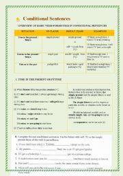 English Worksheet: Conditional Sentences