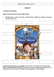 Ratatouille: describing a poster