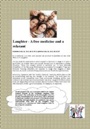 English Worksheet: world laughing day