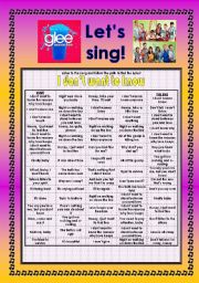 English worksheets: Glee Gold Digger Song