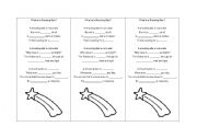English Worksheet: Shooting Star