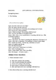 English Worksheet: DIALOGS