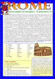 English Worksheet: ROME.