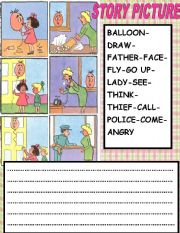 English Worksheet: STORY PICTURES
