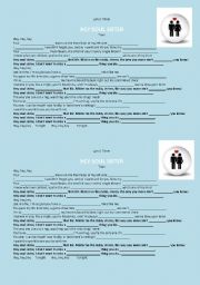 English worksheet: Hey Soul Sister Song