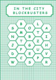 English Worksheet: IN THE CITY - BLOCKBUSTERS