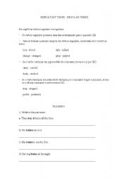 English worksheet: Simple Past Tense