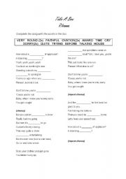 English Worksheet: Rihanna Take a bow