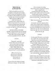 English Worksheet: Where is the love?