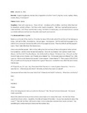 English Worksheet: moon story time