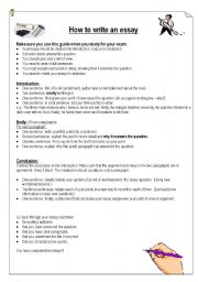 English Worksheet: How to write an essay